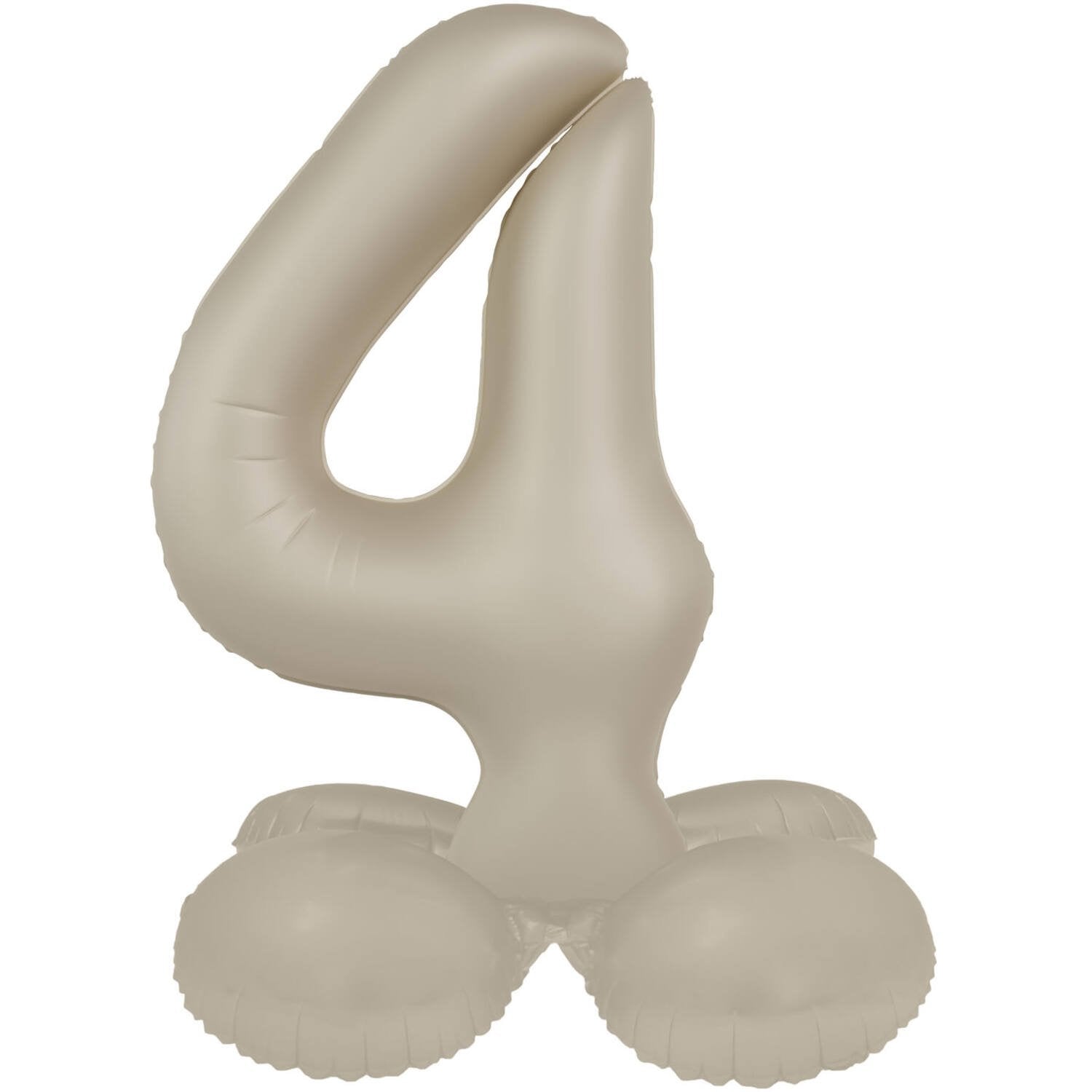 Ballon n° 4 Creamy Latte Ultra Matte avec support 41 cm