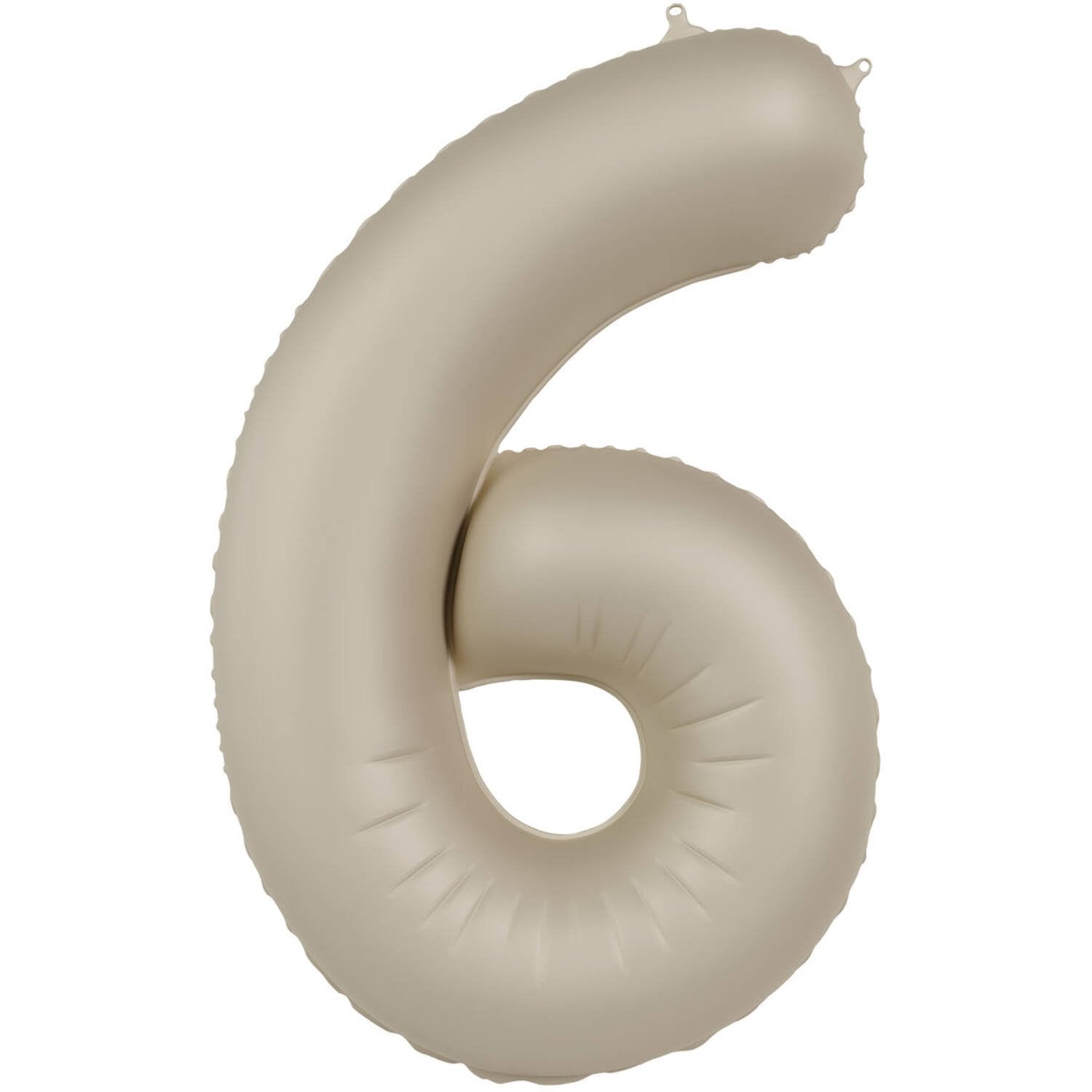 Ballon numéro 6 Creamy Latte Ultra Mat 86 cm