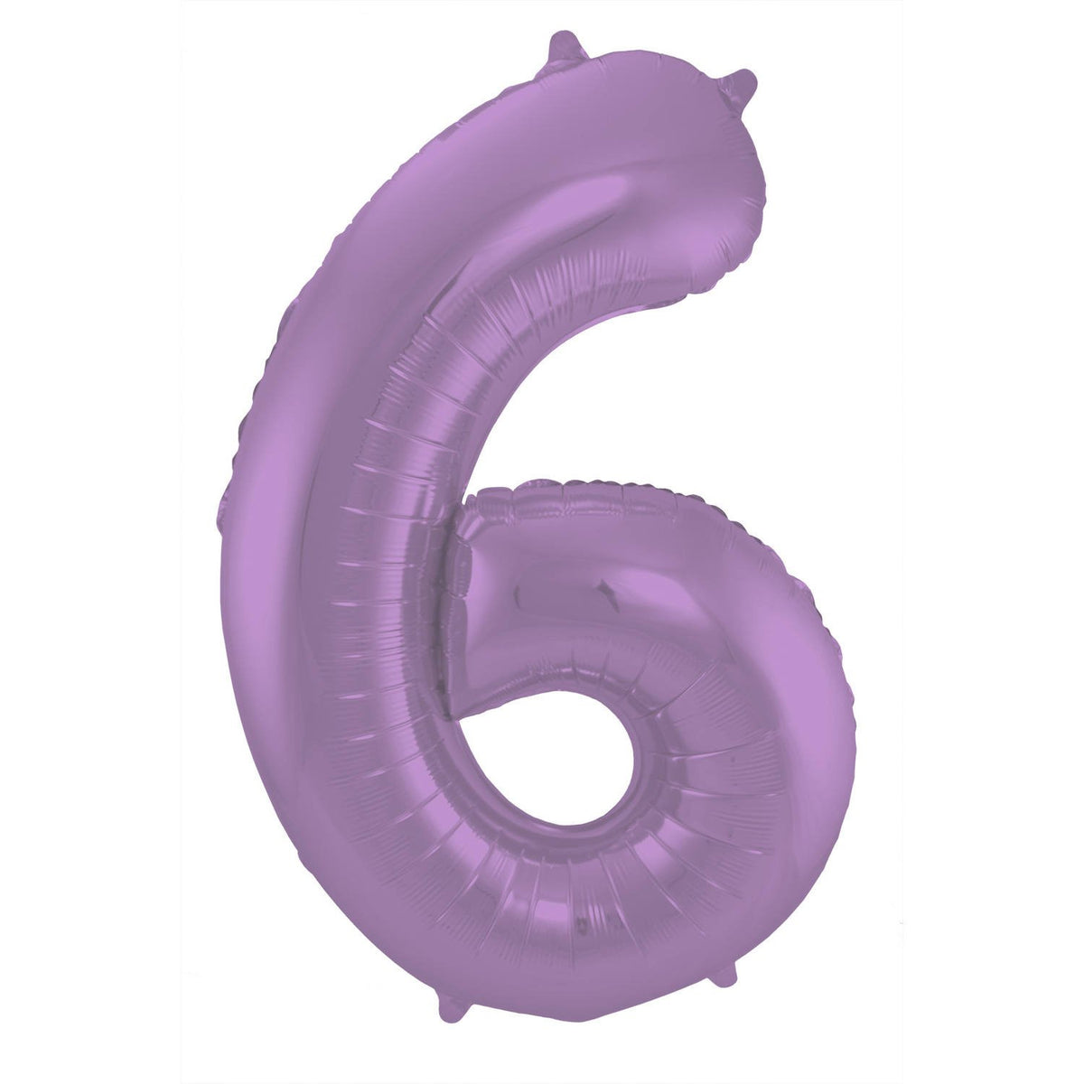 Palloncino numero 6 86 cm lilla opaco