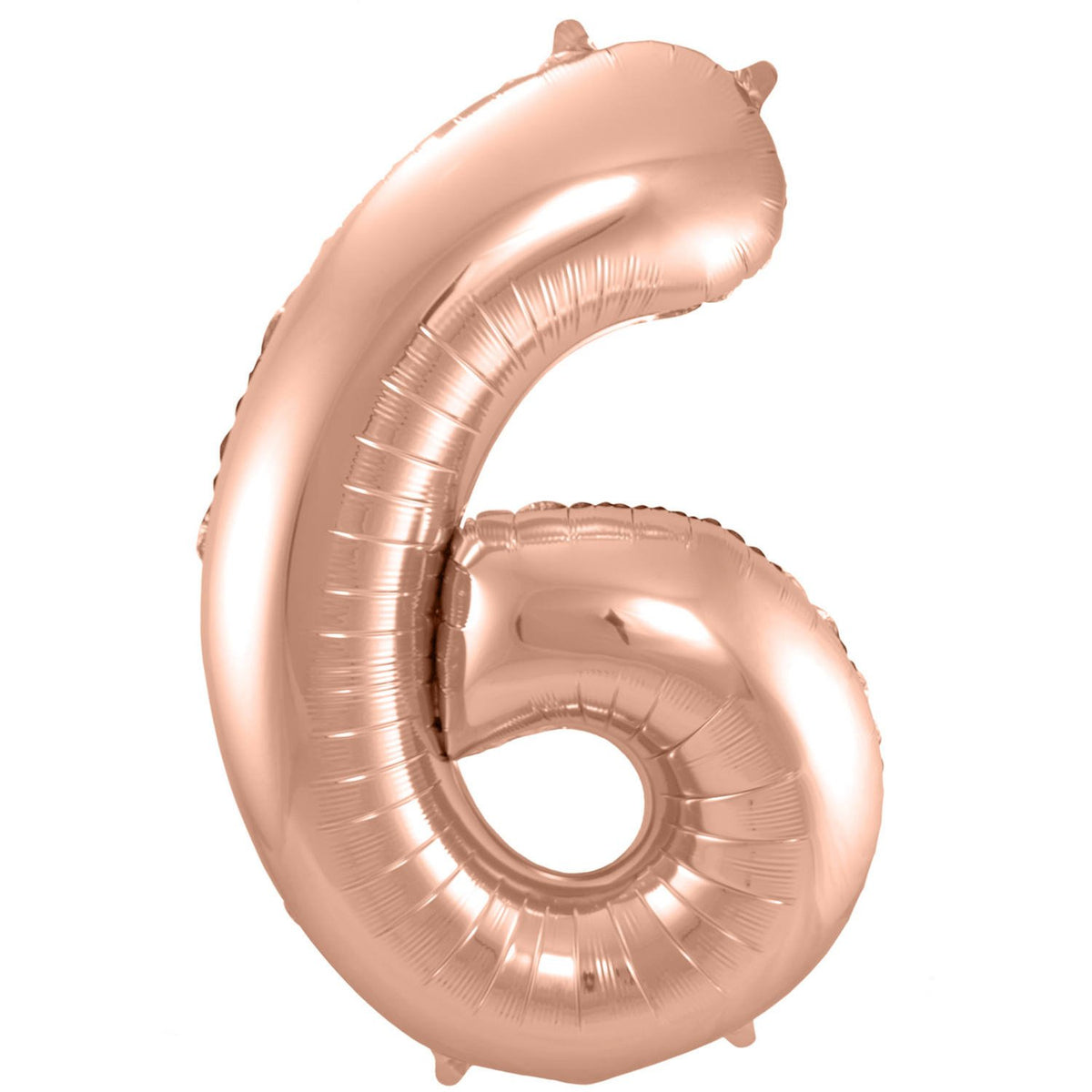 Palloncino numero 6 86 cm oro rosa