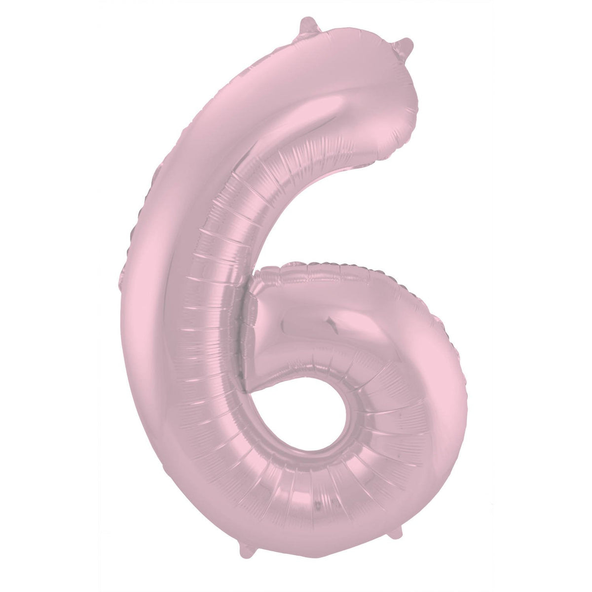 Ballon chiffre 6 86 cm rose pastel