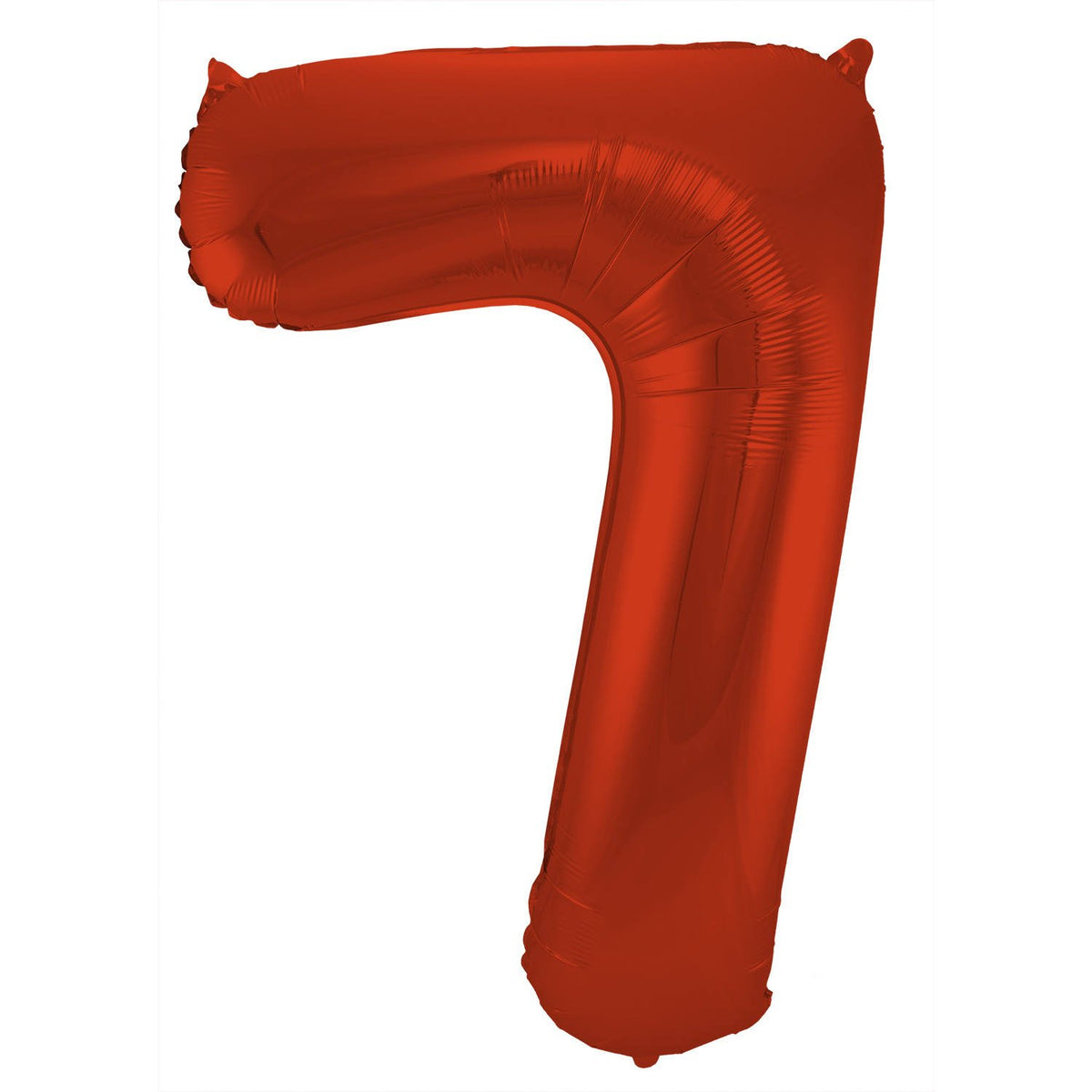 Palloncino numero 7, 86 cm, rosso opaco