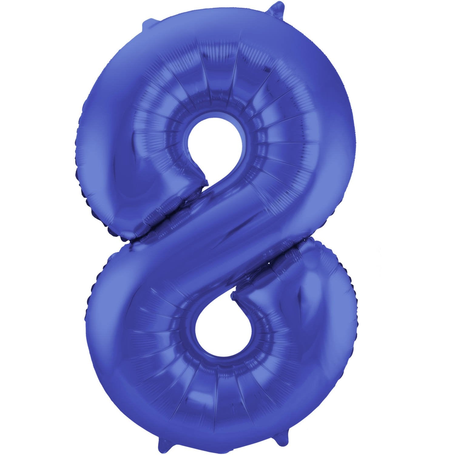 Palloncino numero 8 86 cm blu opaco