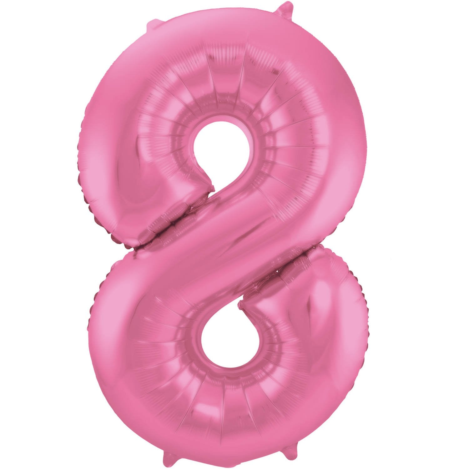 Palloncino numero 8 86 cm rosa opaco
