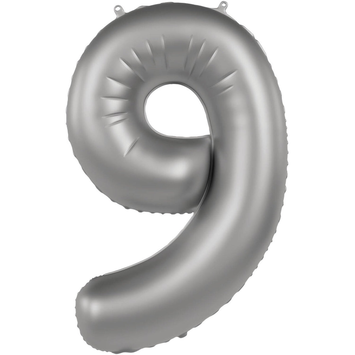 Palloncino numero 9 Moonlight Silver Satin Glitter 86 cm