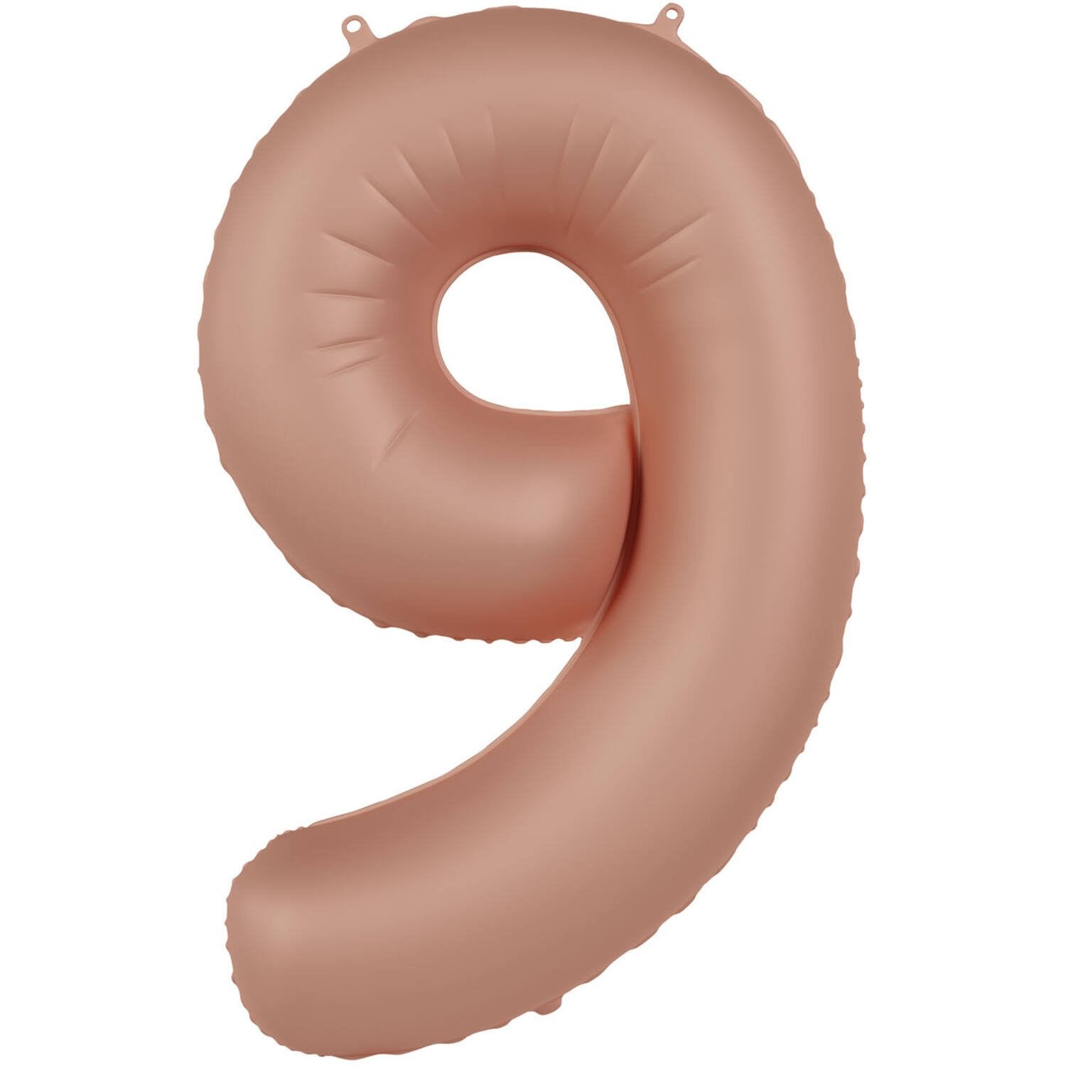 Palloncino numero 9 Vintage Rose Ultra Matte 86 cm