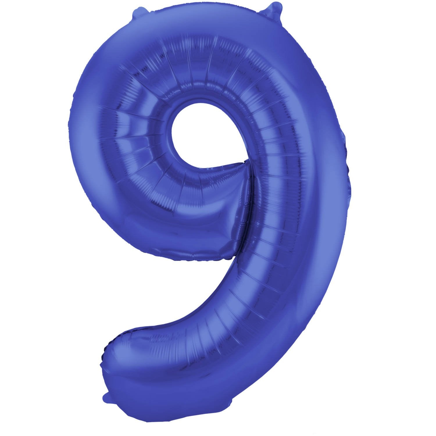 Palloncino numero 9 86 cm blu opaco