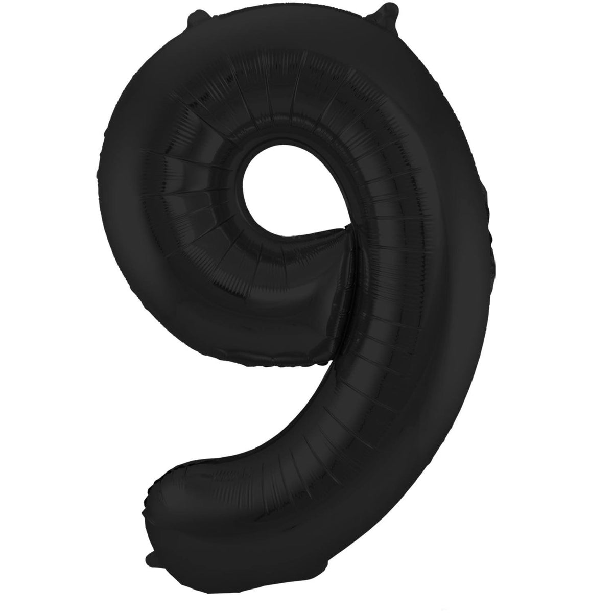 Palloncino numero 9 86 cm nero opaco