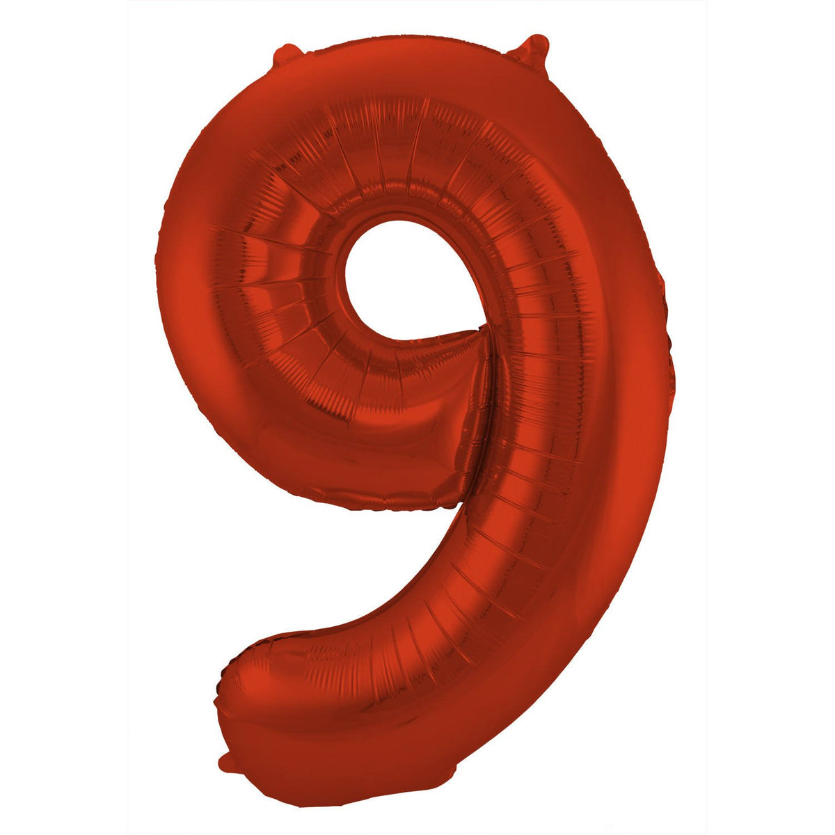 Palloncino numero 9, 86 cm, rosso opaco