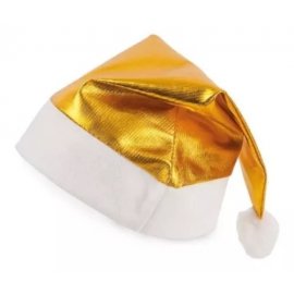 Cappello di Natale metallizzato oro
