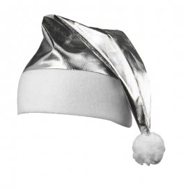 Cappello di Natale metallizzato argento