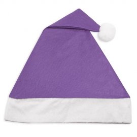 Chapeau de Noël violet
