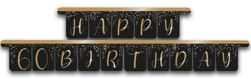 Guirnalda Elegant Gold 60 Años