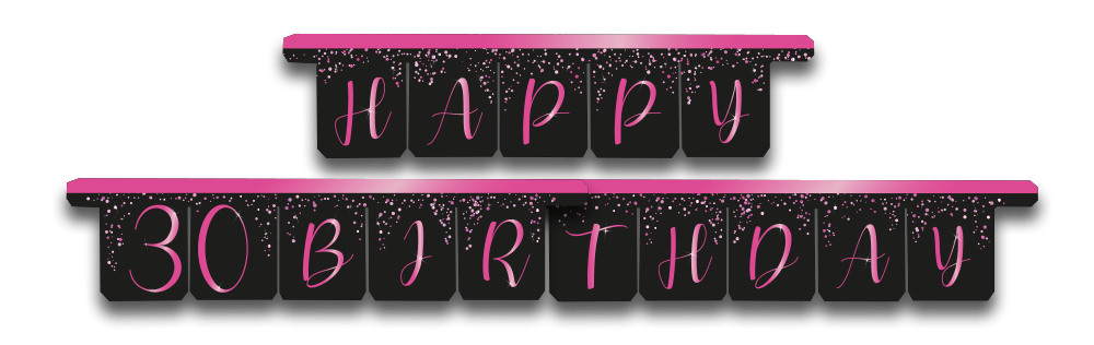 Guirnalda Elegant Pink 30 años