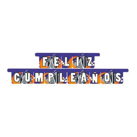 Guirnalda Feliz Cumpleaños Español Hot Wheels