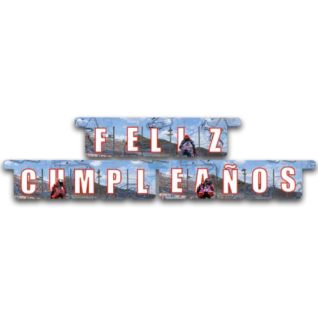 Guirnalda Feliz Cumpleaños Español Moto GP