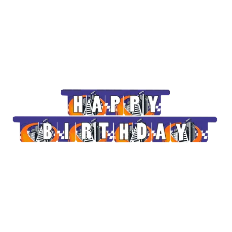 Ghirlanda di buon compleanno Hot Wheels