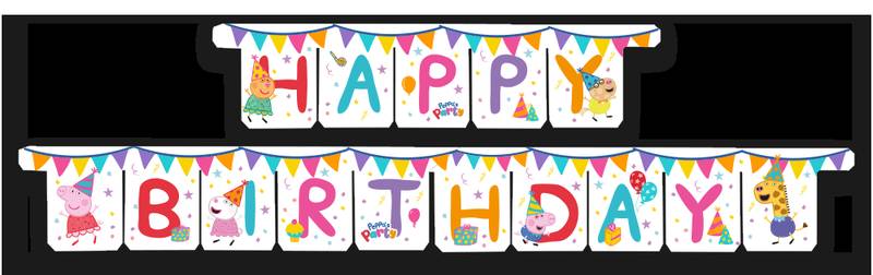 Guirnalda Happy Birthday Peppa Pig