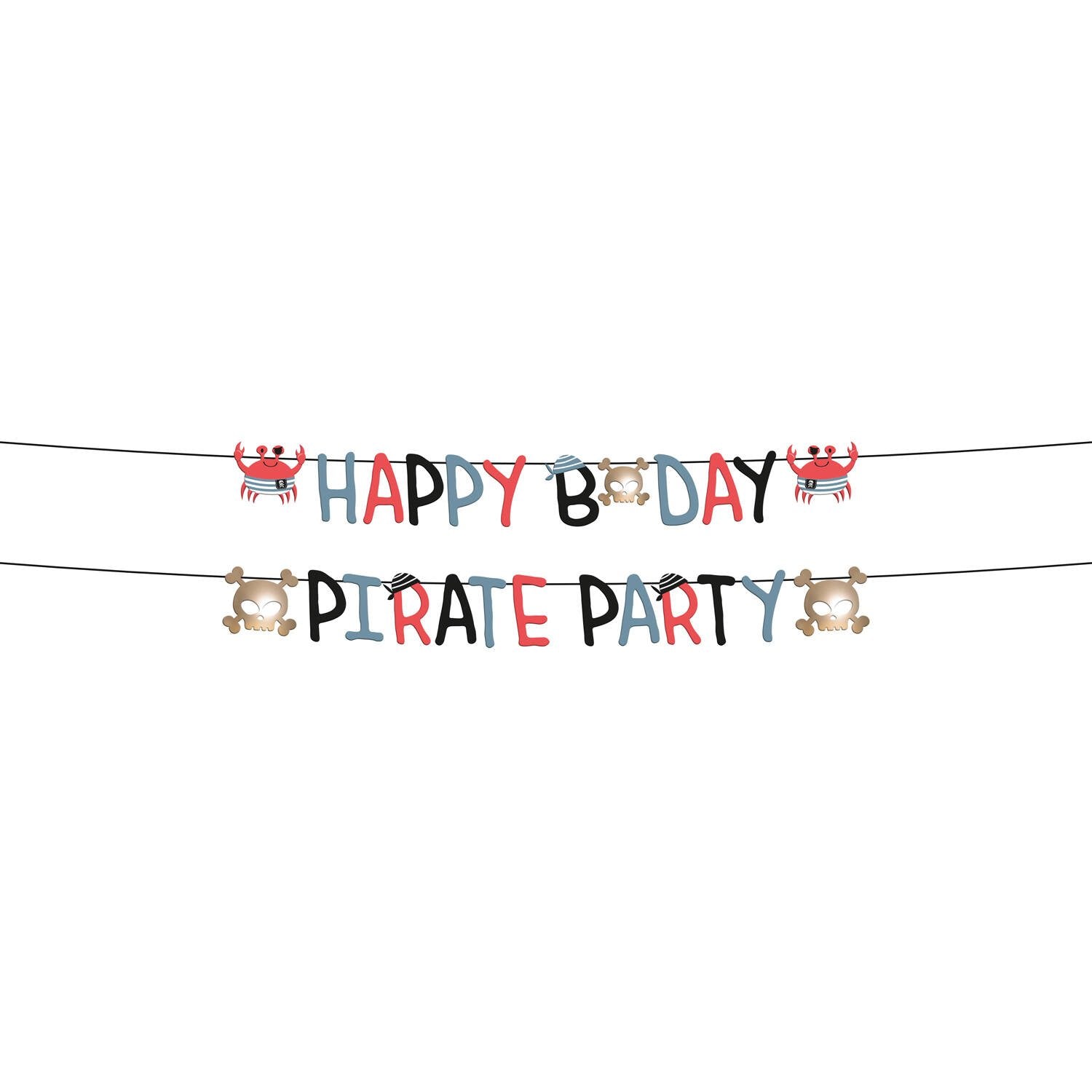Guirlande de lettres pirates 1,5 m