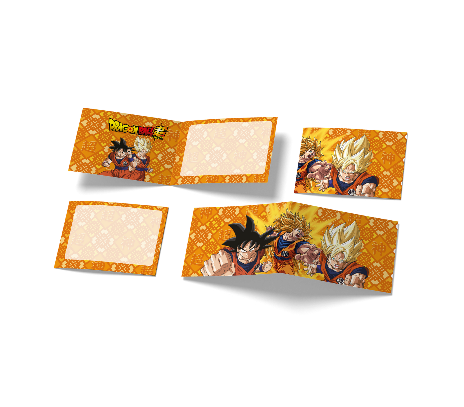 6 invitations Dragon Ball 24 x 8 cm