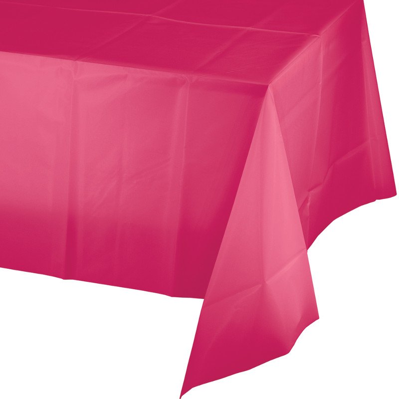 MANTEL DE PLASTICO 274 x 137 CM HOT MAGENTA