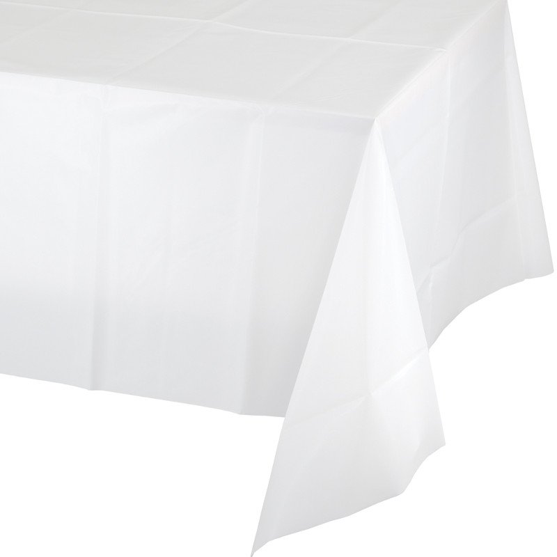 MANTEL DE PLASTICO 274 x 137 CM WHITE