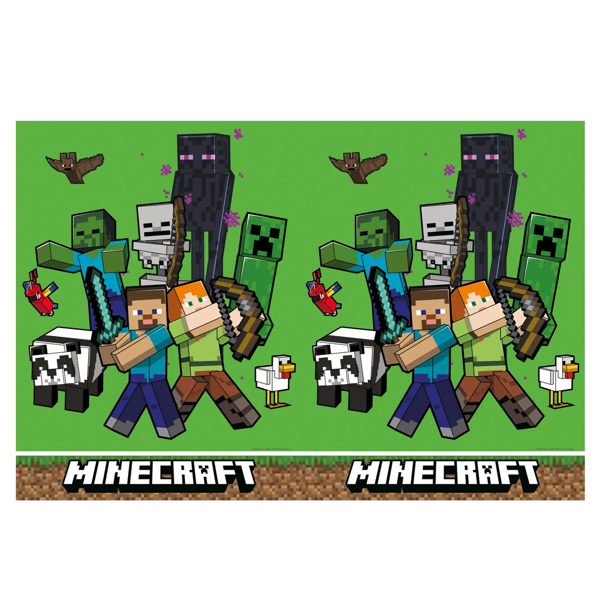 MANTEL PLASTICO 120x180 cm MINECRAFT
