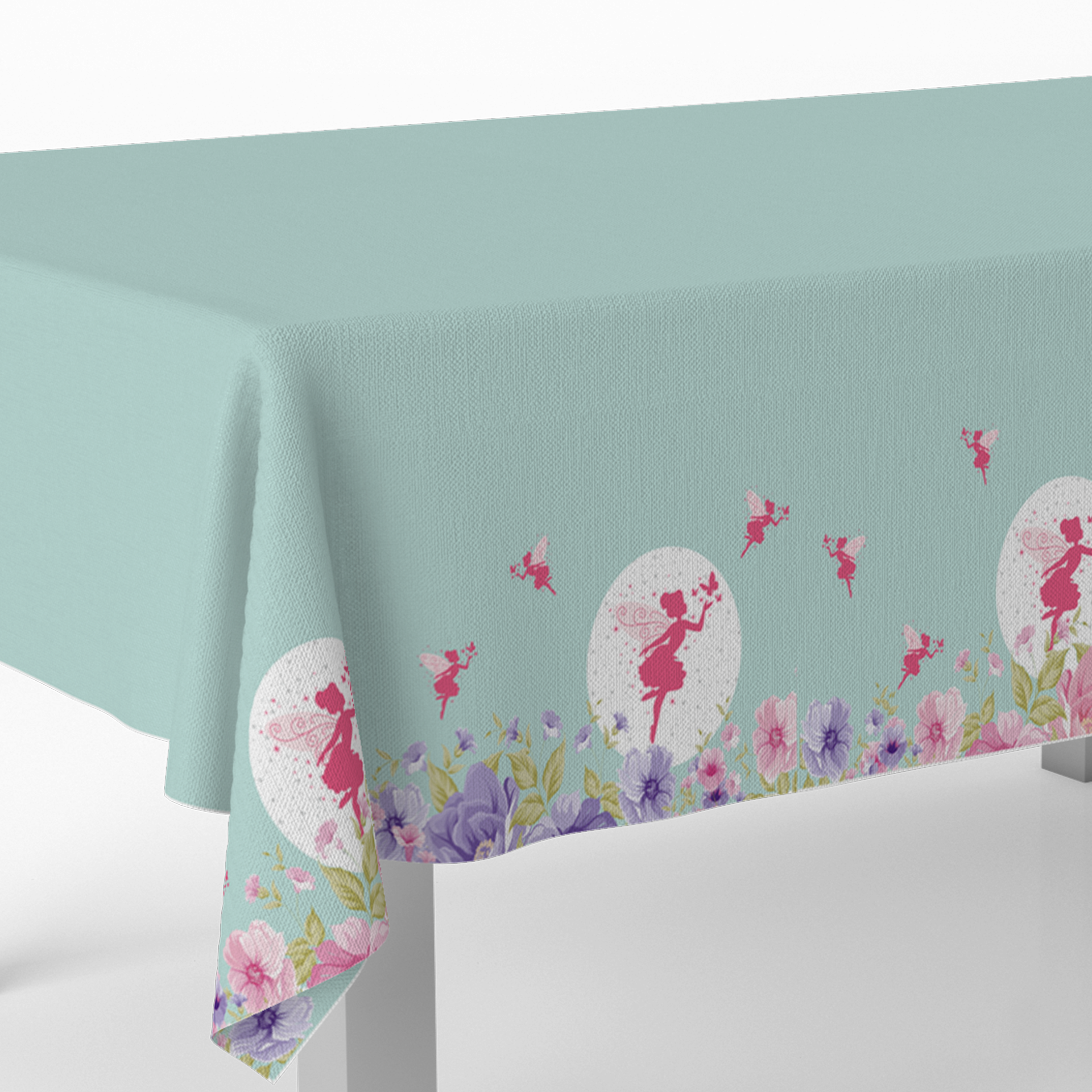 Mantel Floral Fairy Sparkle 120 x 180 cm