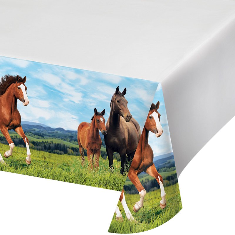 Tovaglia con cavalli e pony