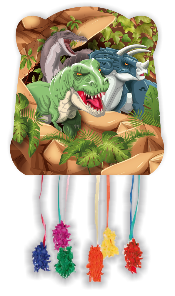 PIÑATA BASIC JURASIC DINO 28 x 33 cm