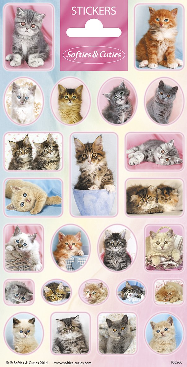 Pegatinas 102 x 200 mm Cats Cuties Puppies