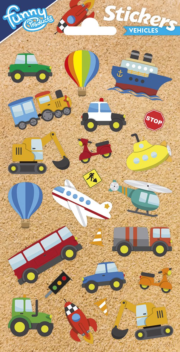 Pegatinas 102 x 200 mm Traffic 2 Party