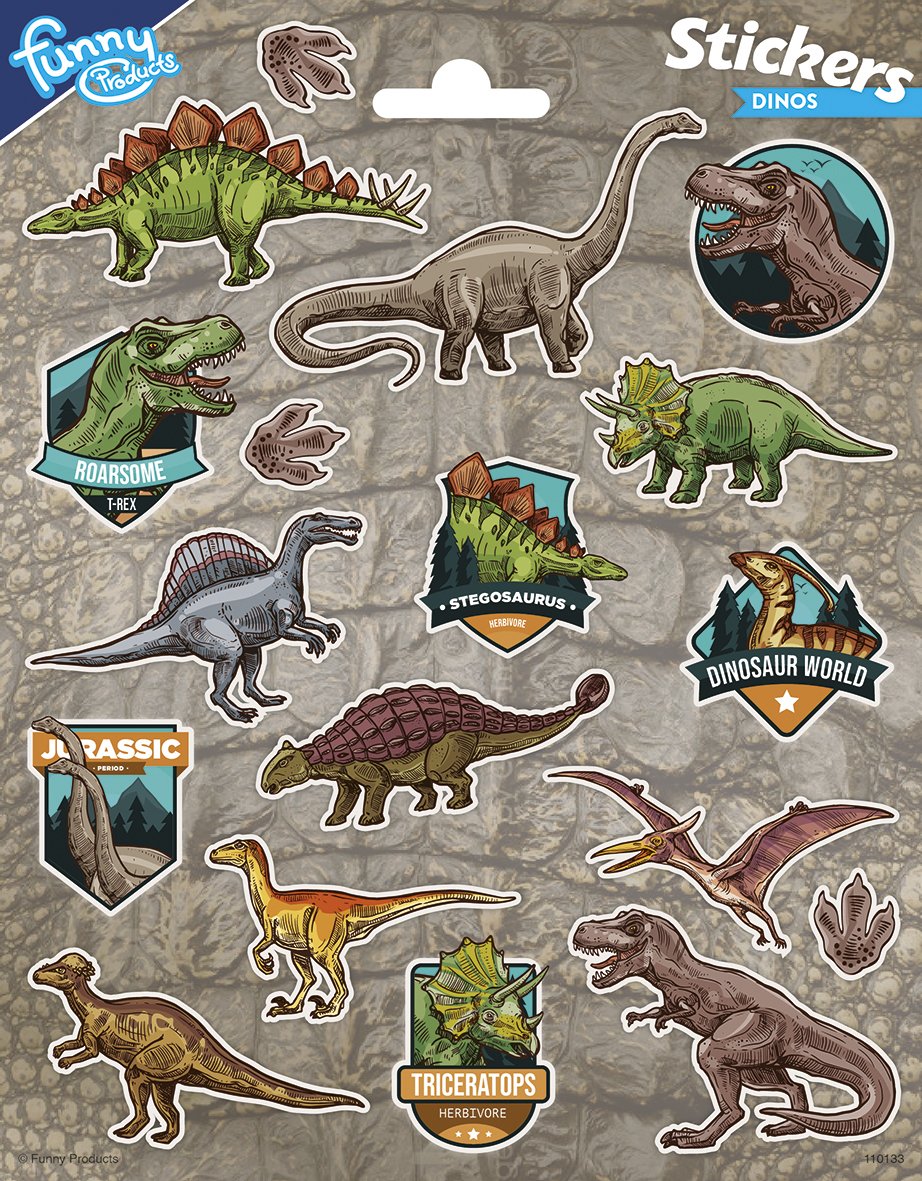 Pegatinas 156 x 200 mm Jurasic Dino