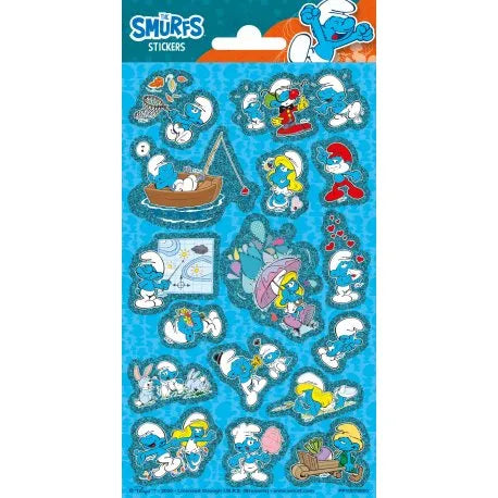 Pegatinas Láser Pitufos 102 x 200 mm