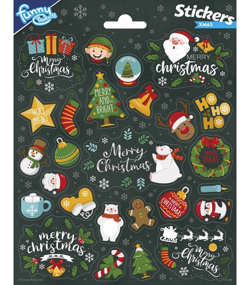 Pegatinas Navidad Largas 156 x 200 mm