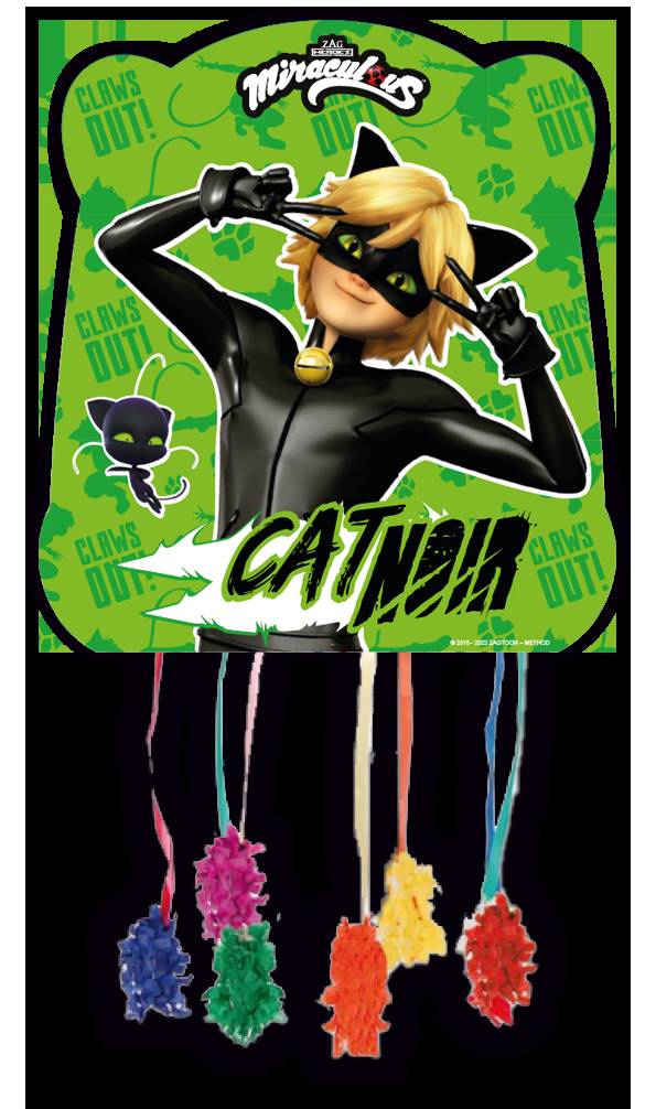 Piñata Cat Noir 33 x 28 cm