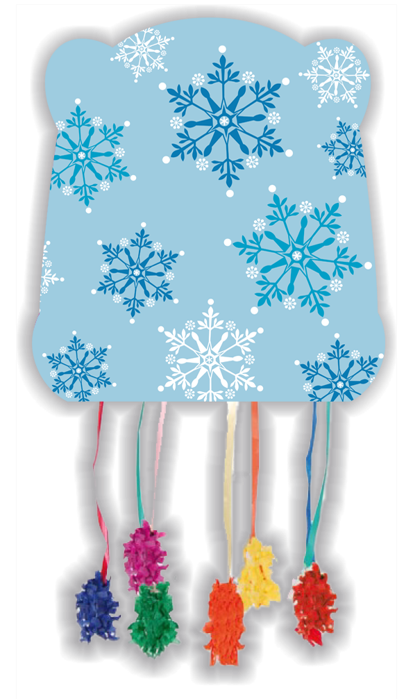 Piñata Basic Snowflakes 28 x 33 cm