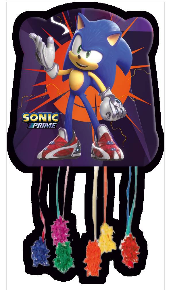 Piñata Sonic basique 33 x 28 cm