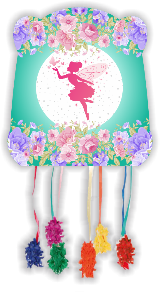 Piñata Floral Fairy 28 x 33 cm