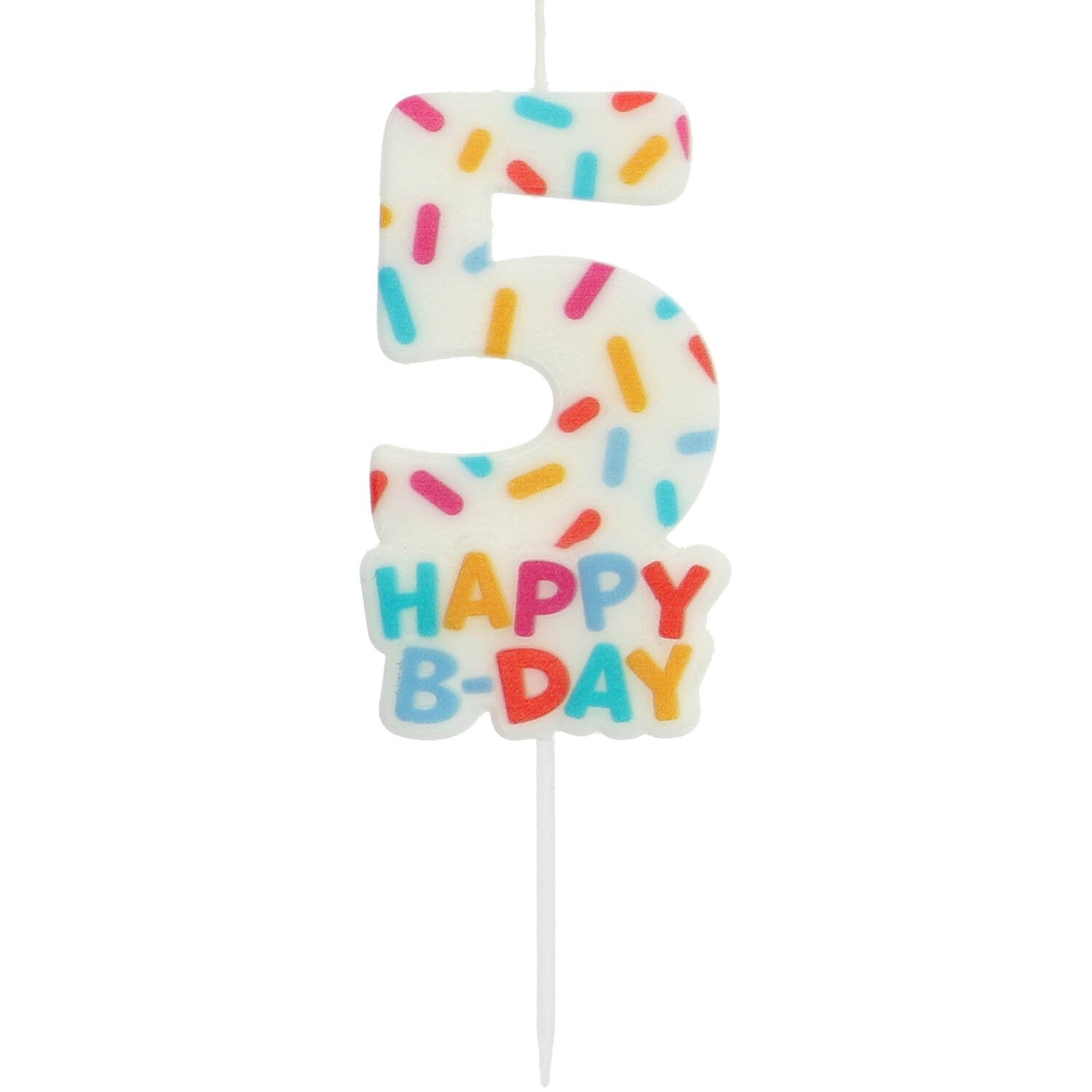 Vela Cozy Sprinkles Número 5 de 7 cm