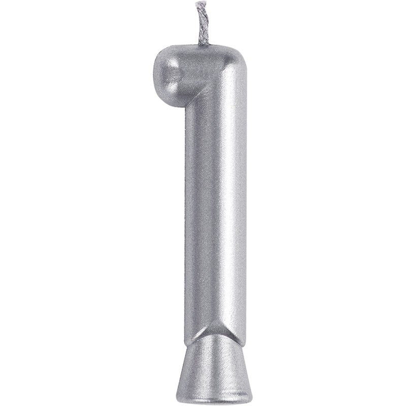 Candela numero 1 argento