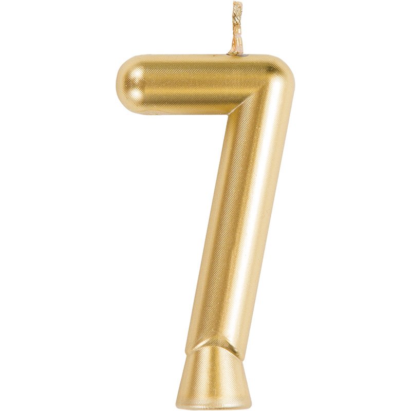 Candela numero 7 oro