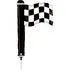 Ballon drapeau de course 21x30cm