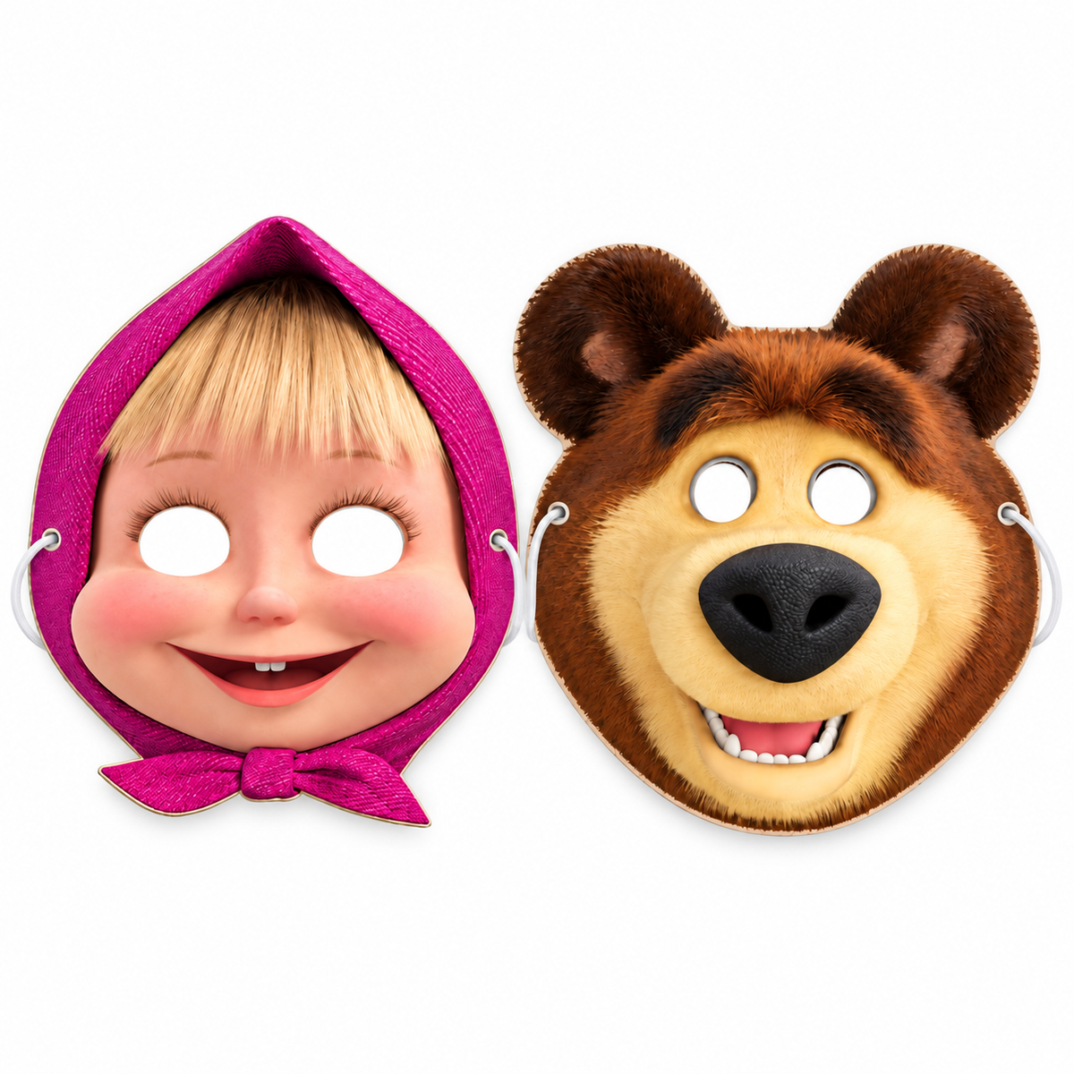 6 masques de Masha et Michka